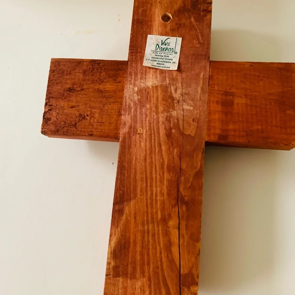 Wooden and metal cross